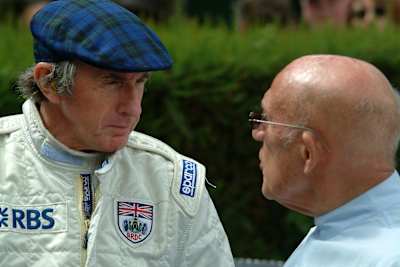 Jackie Stewart con Sterling Moss.