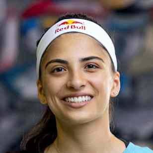 Natalia Grossman at the USA Climbing Training Center in Salt Lake City, Utah on May 25, 2023 