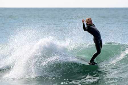 Mike Lay toes to the nose