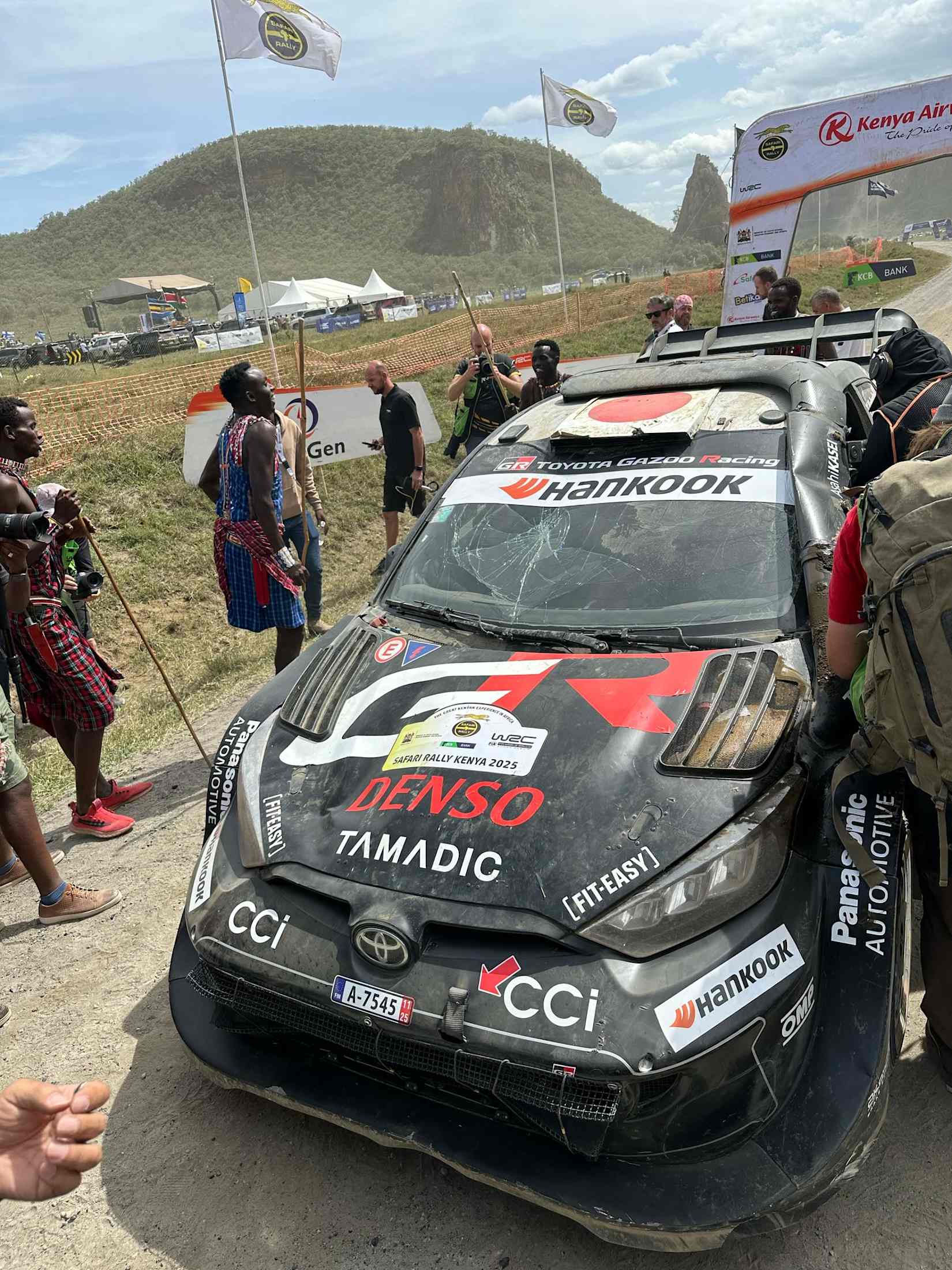 Katsuta rolled on the Wolf Power Stage