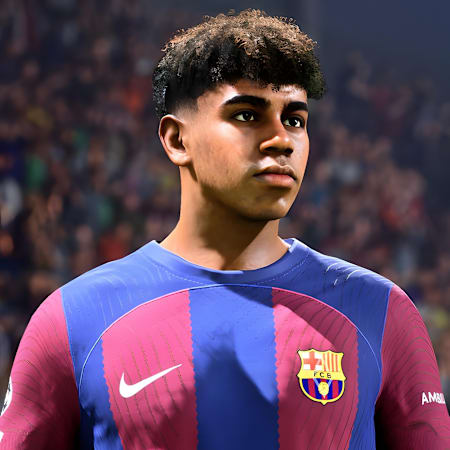 Lamine Yamal en EA Sports FC 25.