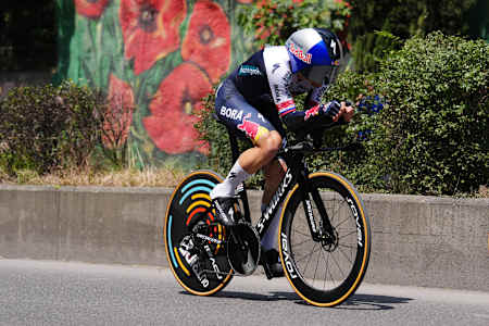 Jan Tratnik of Red Bull - BORA - hansgrohe team during the stage 2 of the Giro d’Italia from Tirana (Tirane) to Tirana (Tirane) Tudor ITT (Individual Time Trial) Albania - Saturday, May 10, 2025.