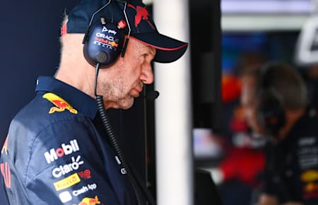 Portrait d'Adrian Newey, ingénieur britannique de la Formule 1 pour Red Bull Racing.