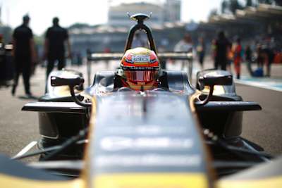 El mexicano Esteban Gutiérrez durante la Fórmula E Ciudad de México ePrix 2017.