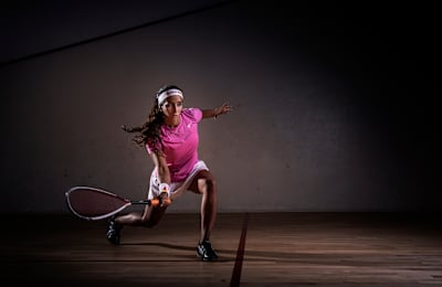 Nouran Gohan performs during a photoshoot in Cairo.