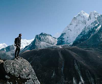 A scenic stop during the trek to Everest Base Camp