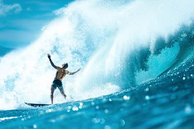 Mick Fanning em um momento de glória