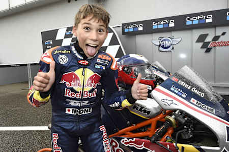 Deniz Öncü, Red Bull Rookies Cup Race 1, German MotoGP, July 1, 2017.