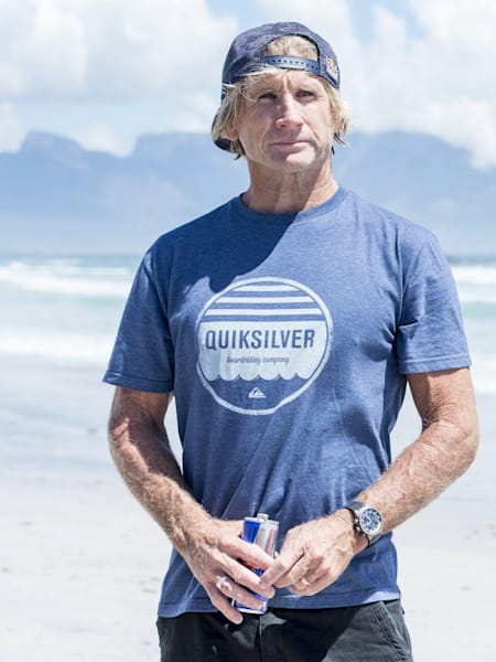 Robbie Naish poses for a portrait shot on Hawaii's north shore