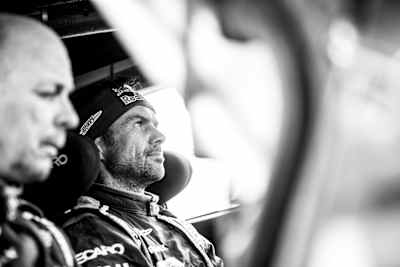 A photo of Cyril Despres and his Rally Dakar 2019 co-driver Jean-Paul Cottret.