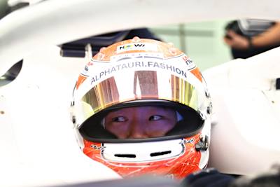 Yuki Tsunoda of Scuderia AlphaTauri at the Bahrain Grand Prix on March 20, 2022.