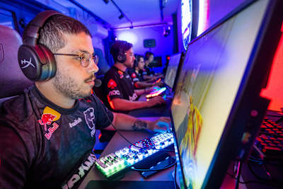 Kaike '⁠KSCERATO⁠' Cerato playing Counter Strike at Red Bull Gaming Sphere in Stockholm, Sweden on October 18, 2021.