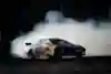 Elias Hountondji performs during Drift Masters in Riga, Latvia on August 14, 2020.