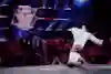 B-Girl Logistx of USA competes at Red Bull BC One B-Girls World Final in the ERGO Arena in Gdańsk, Poland on November 6, 2021