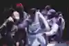Sadboy Shakur dances with friends at Red Bull Dance Your Style in Boston, USA on April 7, 2022 