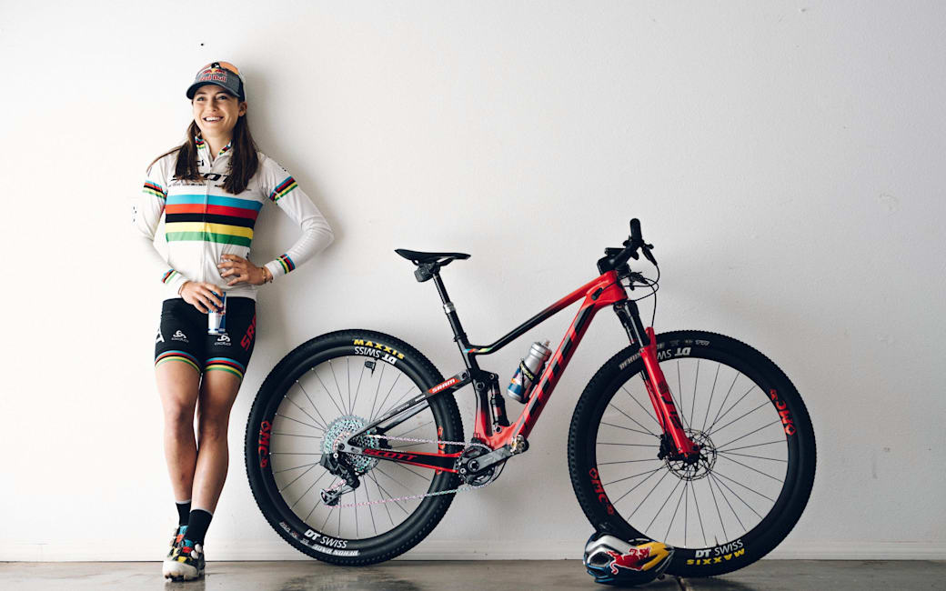 red mountain bike shorts