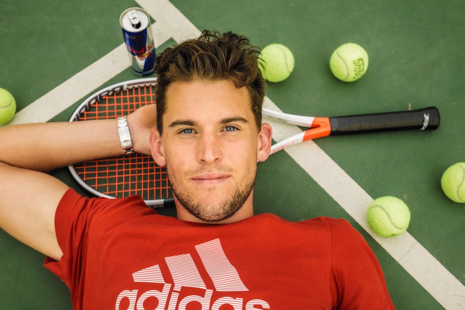 Foto de David Goffin  & su amigo Dominic Thiem