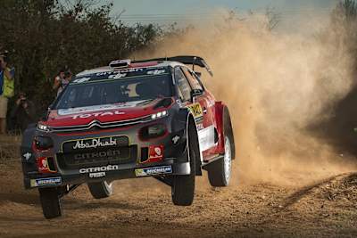 El británico Kris Meeke en Catalunya durante el Mundial de Rallies 2017.