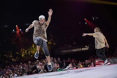 Los bailarines Ismael y Nadiah durante el Juste Debout 2017.