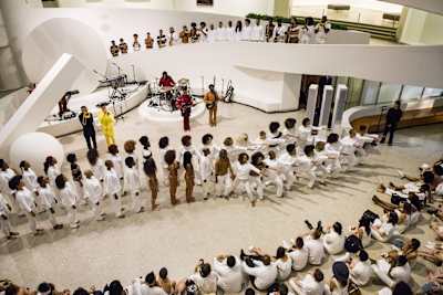 Solange tijdens The Red Bull Music Festival in het Guggenheim museum