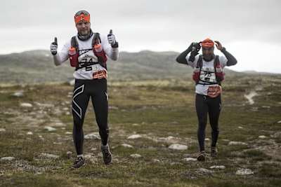 Competitors perform at the Salomon Xreid Hardangervidda in Norway on July 4th 2014
