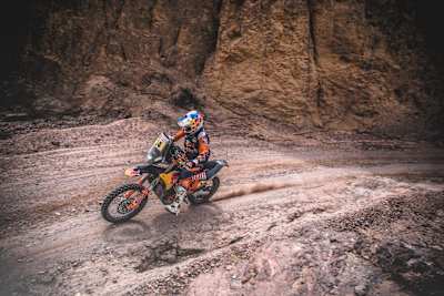 Sam Sunderland (GBR), Red Bull KTM Factory Team, during the 5th stage of the 2019 Dakar Rally from Moquegua to Arequipa, Peru on January 11, 2019.