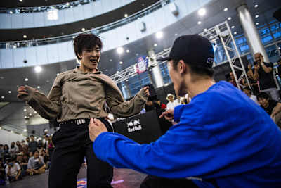 Maika and Leo compete at the Red Bull Dance Your Style in Tokyo, Japan, on June 3, 2018.