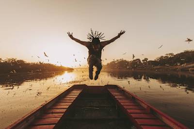 Neguin posing for an action shot at the Yamuna River, India a day after the Red Bull Bc One India Cypher on March 18th, 2018.