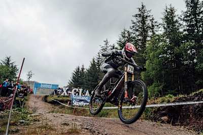 Greg Minnaar uses Maxxis tyres in Fort William