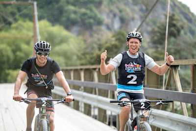 Team The Unlikeables, Andrew Reid and Hamish McMaster perform at Red Bull Defiance in Wanaka, New Zealand on January 19, 2019