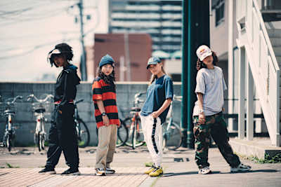 The four Red Bull Dance Ladies pose for the camera.