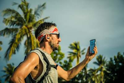 Christian Schiester during the third stage of his project Sail & Run – Bali to Salomon Islands March 8, 2019.