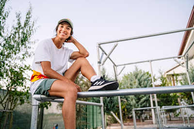 Hazal Nehir seen during filming Red Bull Backyards in Ankara, Turkey on September 9, 2020.