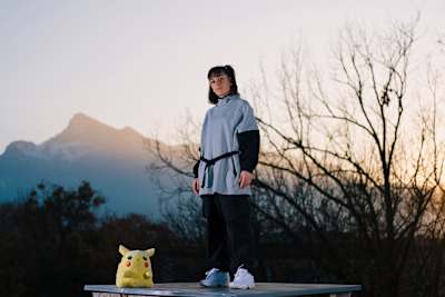 Kami poses for a portrait at the Red Bull BC One World Final in Salzburg, Austria on November 25, 2020