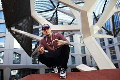 Poppin C poses for a portrait during a photoshoot in Lausanne, on February 24, 2020.