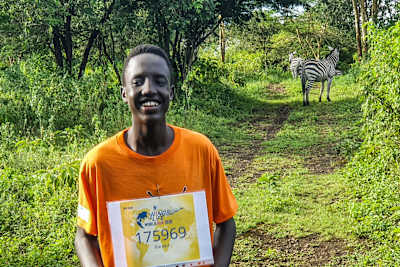 Кому-то повезло бегать с зебрами