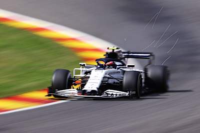 Pierre Gasly on track during the F1 Grand Prix of Belgium at Circuit de Spa-Francorchamps on August 30, 2020.