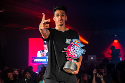 Jordan J Funk the winner of the United Kingdom Redbull Dance Your Style Finals in London, United Kingdom on the 10th October 2021