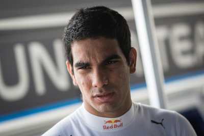 Jehan Daruvala prepares for a race in the FIA Formula 2 Championship at Monza Eni Circuit.