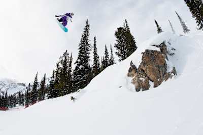 Mark McMorris competes during day 2 finals of the Natural Selection Tour at Jackson Hole Mountain Resort in Jackson, Wyoming, USA, on 9 February, 2021.