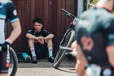 Tom Pidcock as seen pre-race at the 2021 UCI Albstadt XCO World Cup.