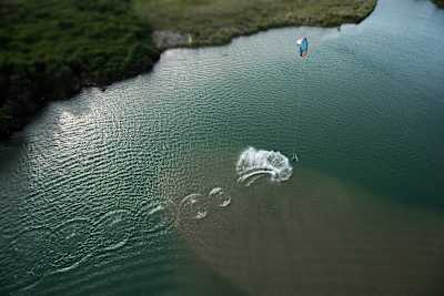 Adeuri Corniel performs on 'La Boca' at Yasica River, in Cabarete, Dominican Republic on January 19, 2021.