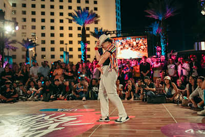 Zuce dances at Dance Your Style USA Finals in Las Vegas.