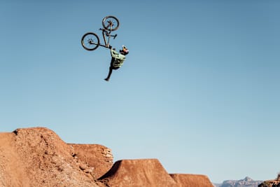 Brandon Semenuk at Red Bull Rampage in Virgin, Utah, USA, on October 15, 2021.