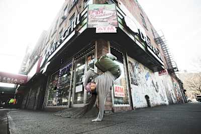 B-Girl Logistx poses for a portrait at Red Bull BC One World Final New York 2022 in New York, USA on February 8, 2022 