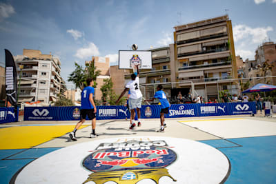 Participants seen during Red Bull Half Court Qualifiers in Athens, Greece on May 1, 2022. 