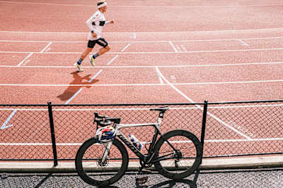 Kristan Blummenfelt performs during training in Bergen, Norway on May 18, 2022.