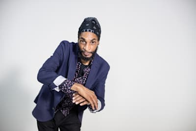 El bailarín profesional Shannon posa para un retrato durante la sesión de tutoriales del Red Bull Dance Connect en Salzburgo el 18 de septiembre de 2018.