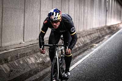 Kristan Blummenfelt performs during training in Bergen, Norway on May 18, 2022.