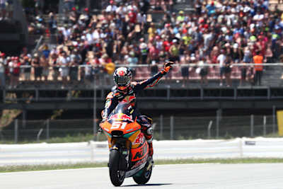 Moto2™ rider Pedro Acosta races in the Catalunya Grand Prix in Barcelona, Spain on June 5, 2022.  